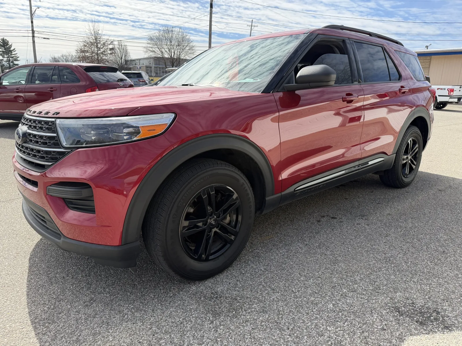 Red 2021 Ford Explorer XLT for sale in Bedford, IN