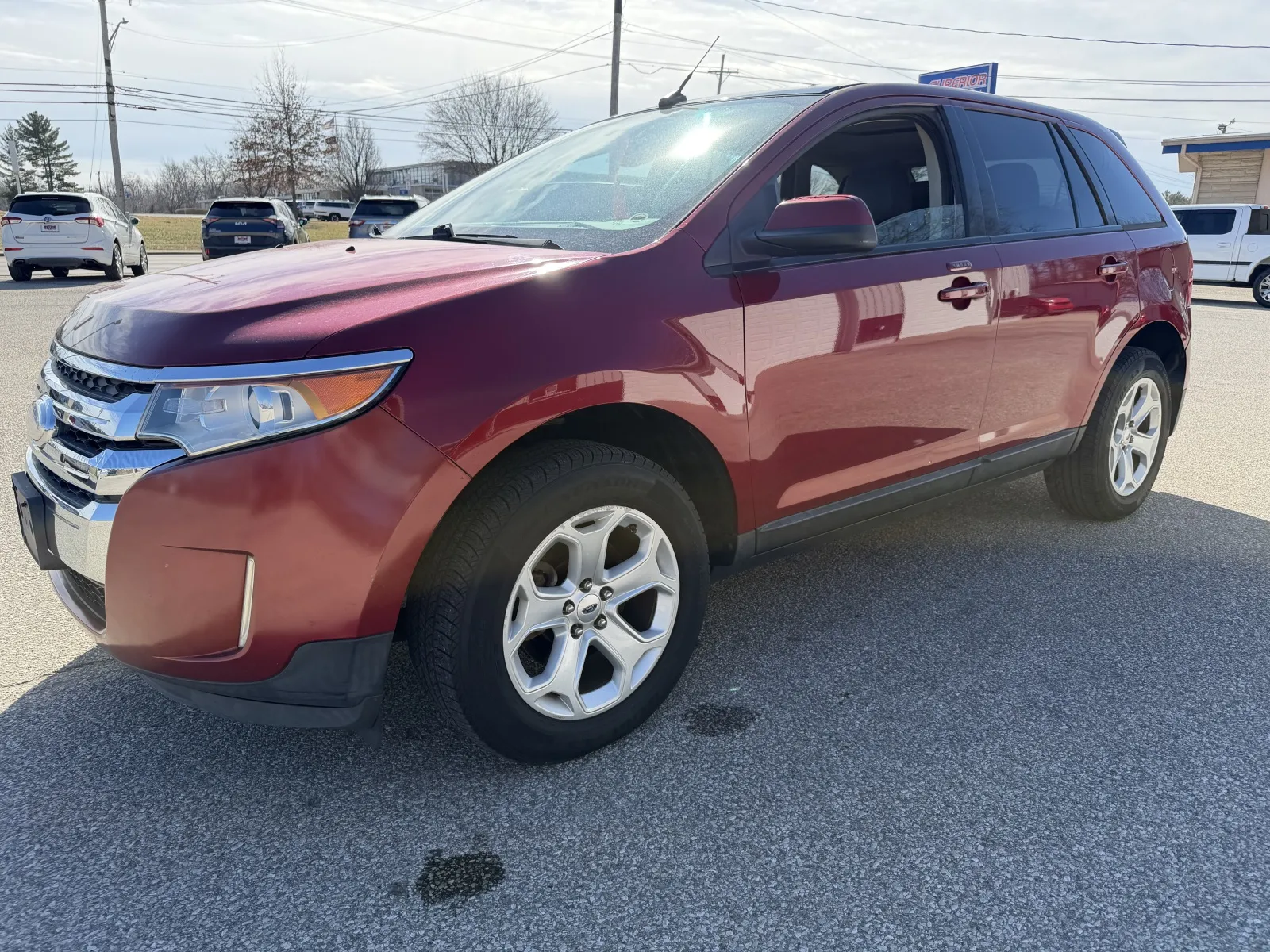 Red 2013 Ford Edge SEL for sale in Bedford, IN