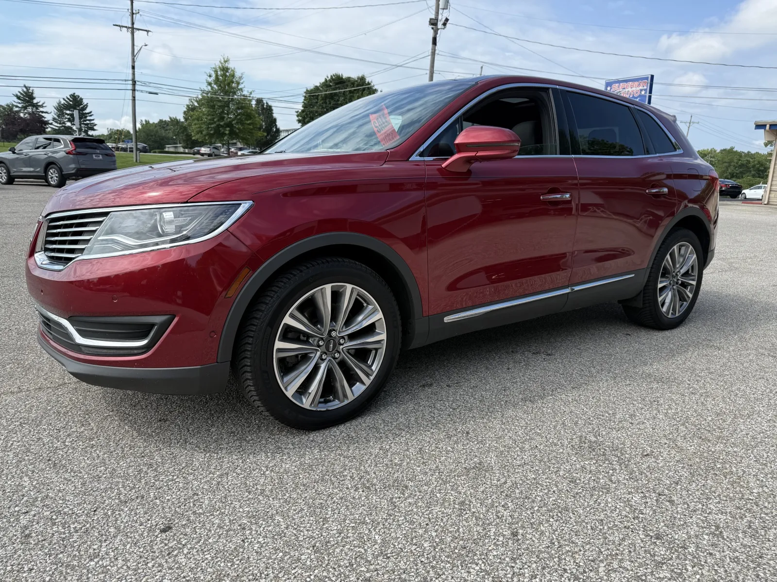 Red 2016 Lincoln MKX Reserve for sale in Bedford, IN