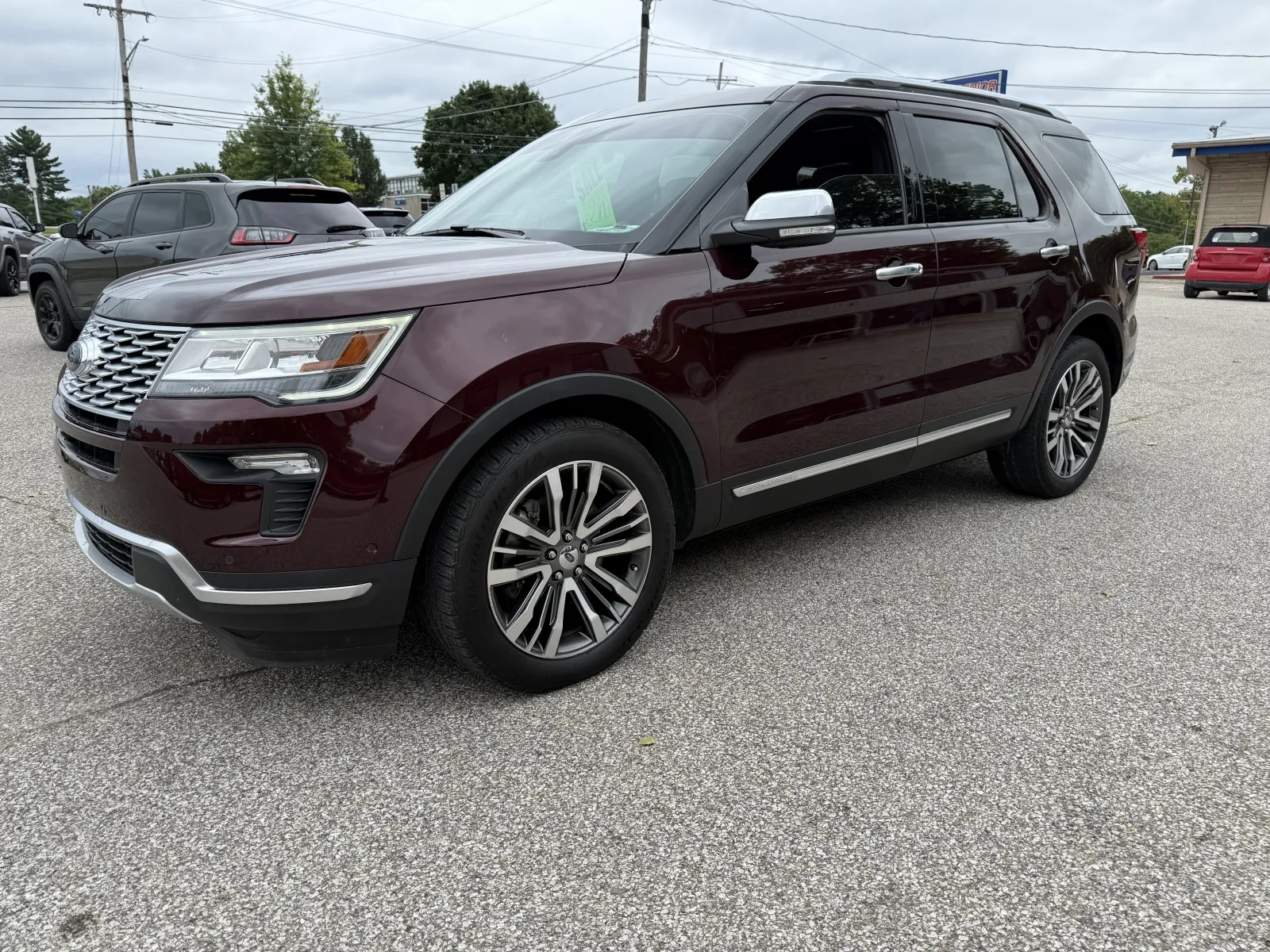 Red 2019 Ford Explorer Platinum for sale in Bedford, IN