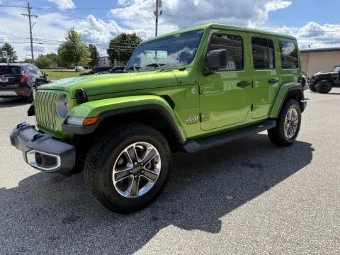 Green 2019 Jeep Wrangler Unlimited Sahara for sale in Bedford, IN