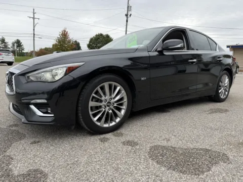 Black 2019 INFINITI Q50 3.0T Luxe for sale in Bedford, IN