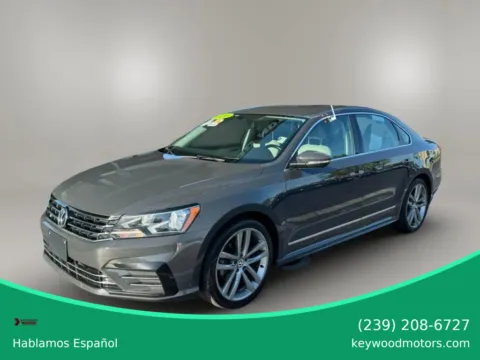 Gray 2016 Volkswagen Passat 1.8T R-Line Sedan 4D for sale in Fort Myers, FL