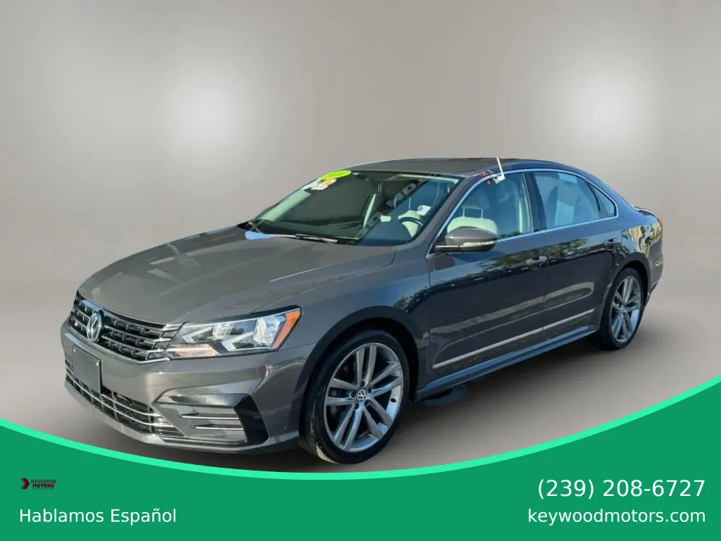 Gray 2016 Volkswagen Passat 1.8T R-Line Sedan 4D for sale in Fort Myers, FL