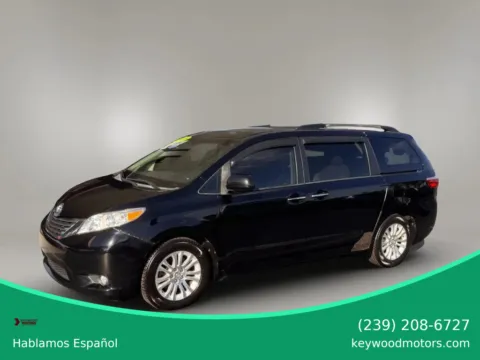 Black 2015 Toyota Sienna XLE Minivan 4D for sale in Fort Myers, FL
