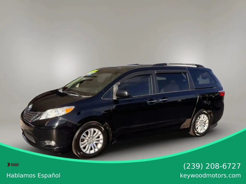 Black 2015 Toyota Sienna XLE Minivan 4D for sale in Fort Myers, FL