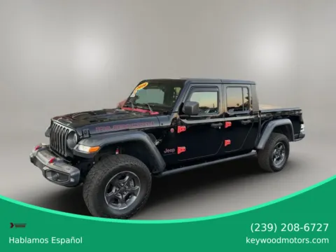 Black 2020 Jeep Gladiator Rubicon Pickup 4D 5 ft for sale in Fort Myers, FL