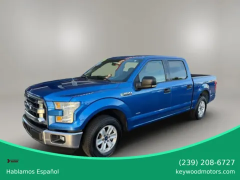 Blue 2016 Ford F-150 SuperCrew Cab XLT Pickup 4D 5 1/2 ft for sale in Fort Myers, FL