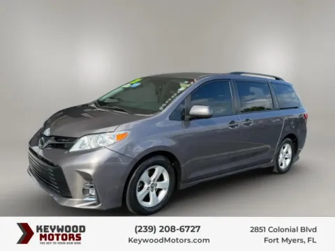 Gray 2020 Toyota Sienna LE Minivan 4D for sale in Fort Myers, FL