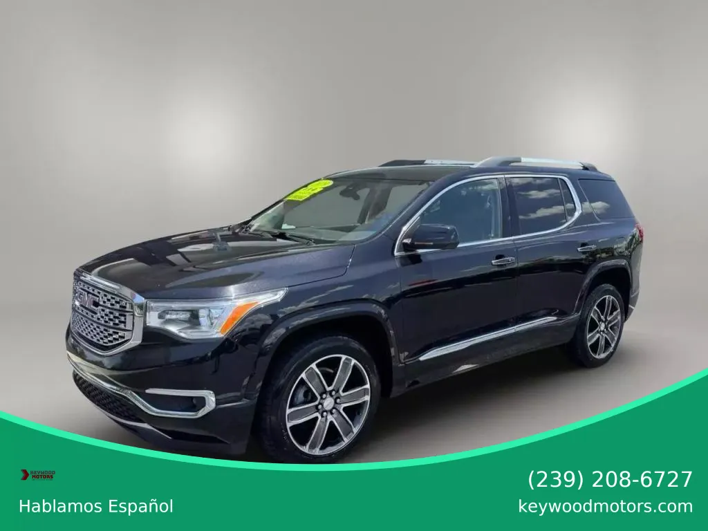Black 2019 GMC Acadia Denali Sport Utility 4D for sale in Fort Myers, FL