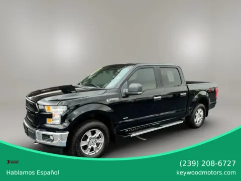 Black 2017 Ford F-150 SuperCrew Cab XLT Pickup 4D 5 1/2 ft for sale in Fort Myers, FL