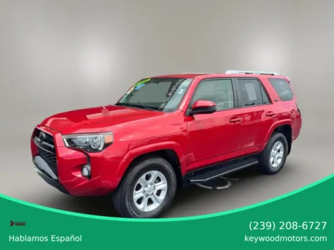 Red 2018 Toyota 4Runner SR5 Sport Utility 4D for sale in Fort Myers, FL