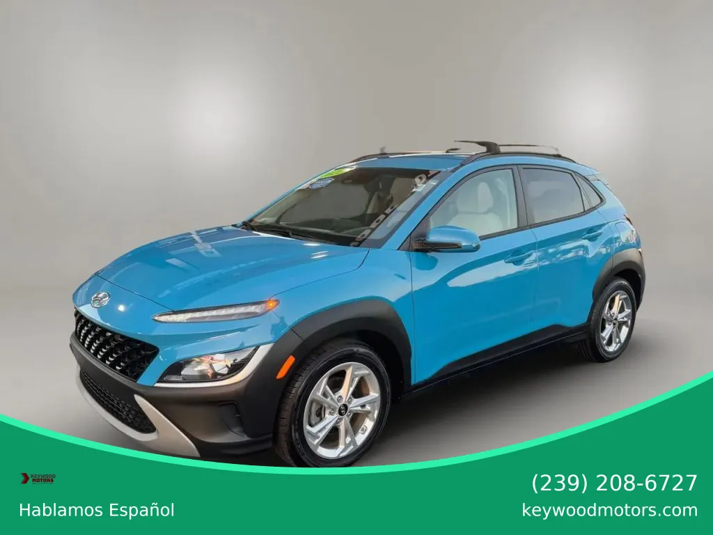 Blue 2022 Hyundai Kona SEL Sport Utility 4D for sale in Fort Myers, FL