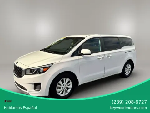 White 2016 Kia Sedona LX Minivan 4D for sale in Fort Myers, FL