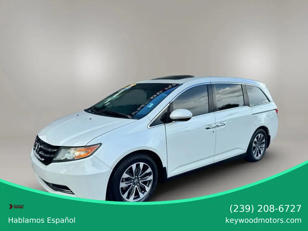 White 2016 Honda Odyssey EX-L Minivan 4D for sale in Fort Myers, FL