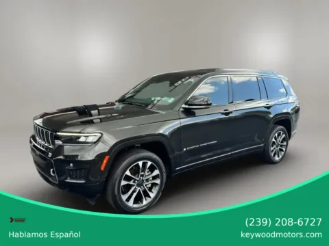 Black 2022 Jeep Grand Cherokee L Overland Sport Utility 4D for sale in Fort Myers, FL