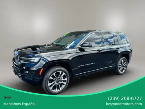 Black 2022 Jeep Grand Cherokee All New Overland Sport Utility 4D for sale in Fort Myers, FL