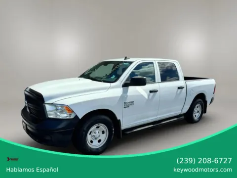 White 2019 Ram 1500 Classic Crew Cab Tradesman Pickup 4D 5 1/2 ft for sale in Fort Myers, FL