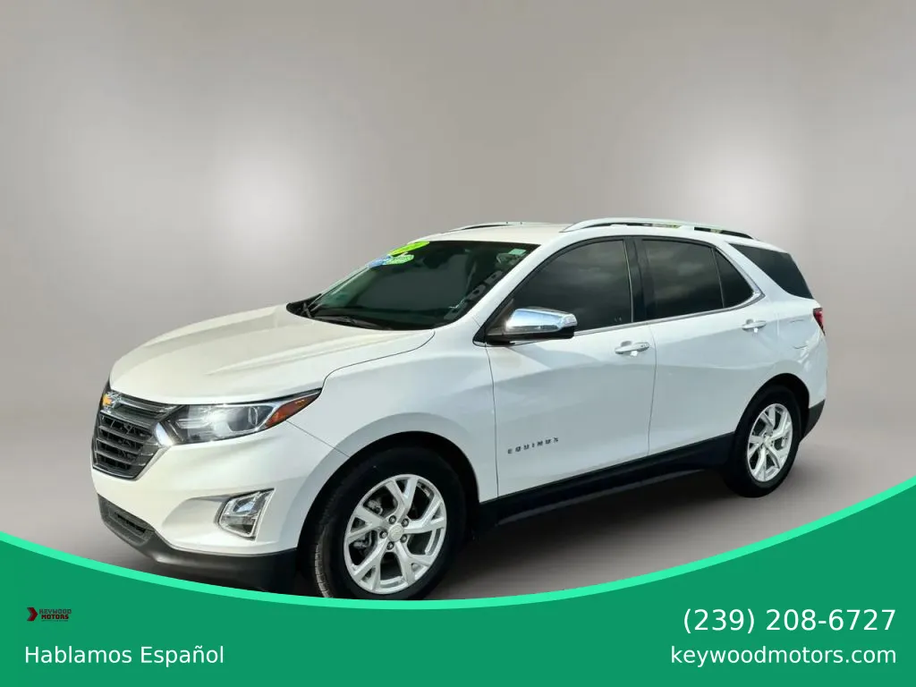 White 2021 Chevrolet Equinox Premier Sport Utility 4D for sale in Fort Myers, FL