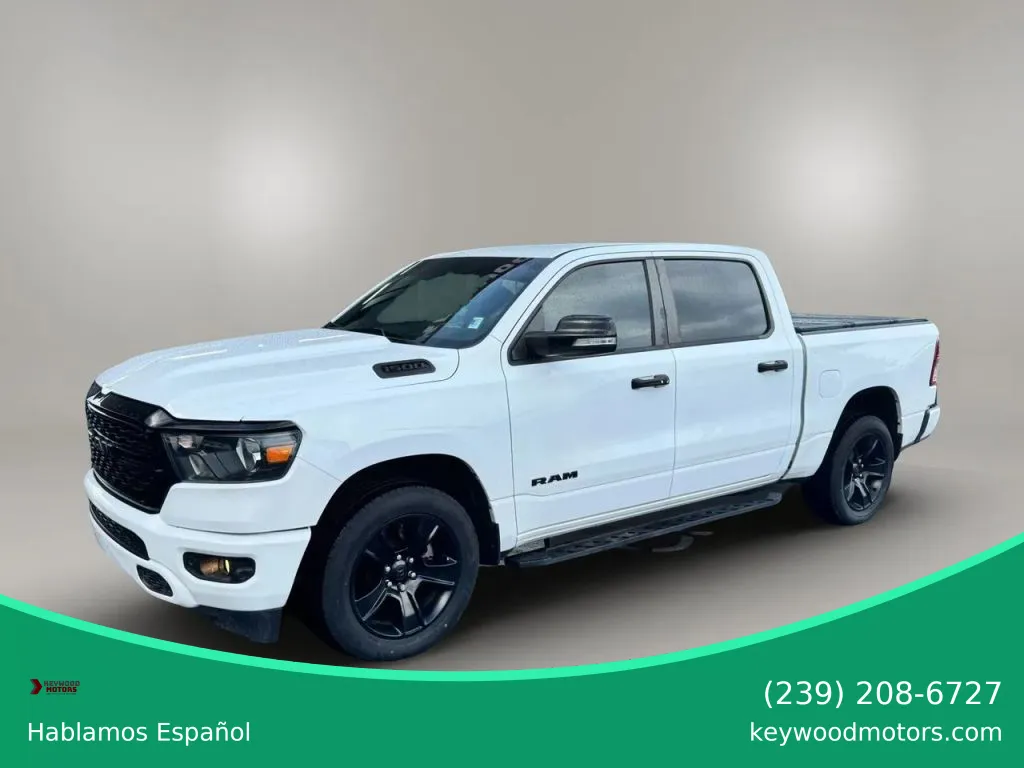 White 2022 Ram 1500 Crew Cab Big Horn Pickup 4D 5 1/2 ft for sale in Fort Myers, FL
