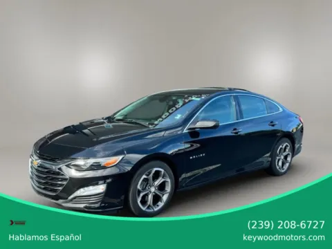 Black 2020 Chevrolet Malibu LT Sedan 4D for sale in Fort Myers, FL