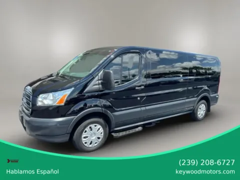 Black 2018 Ford Transit 350 Wagon XLT w/Low Roof w/60/40 Side Door Van 3D for sale in Fort Myers, FL