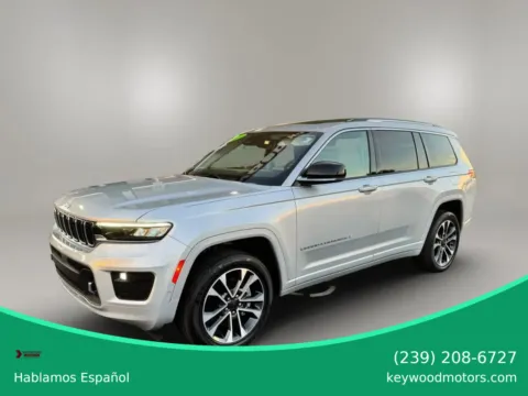 Silver 2022 Jeep Grand Cherokee L Overland Sport Utility 4D for sale in Fort Myers, FL