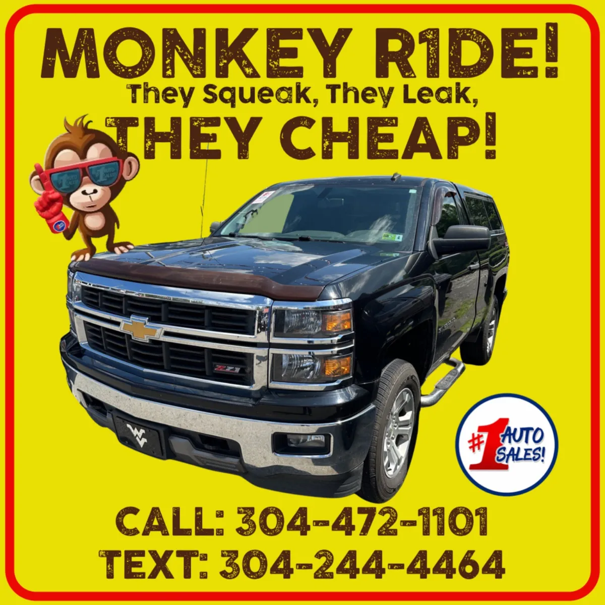 Black 2014 Chevrolet Silverado 1500 LT for sale in Buckhannon, WV