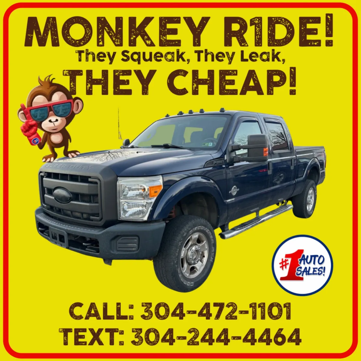 Blue 2012 Ford F-250 XLT Crew Cab 4x4 Diesel! for sale in Buckhannon, WV