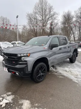 Gray 2021 Chevrolet Silverado 1500 LT Trail Boss Crew Cab 4x4 for sale in Buckhannon, WV
