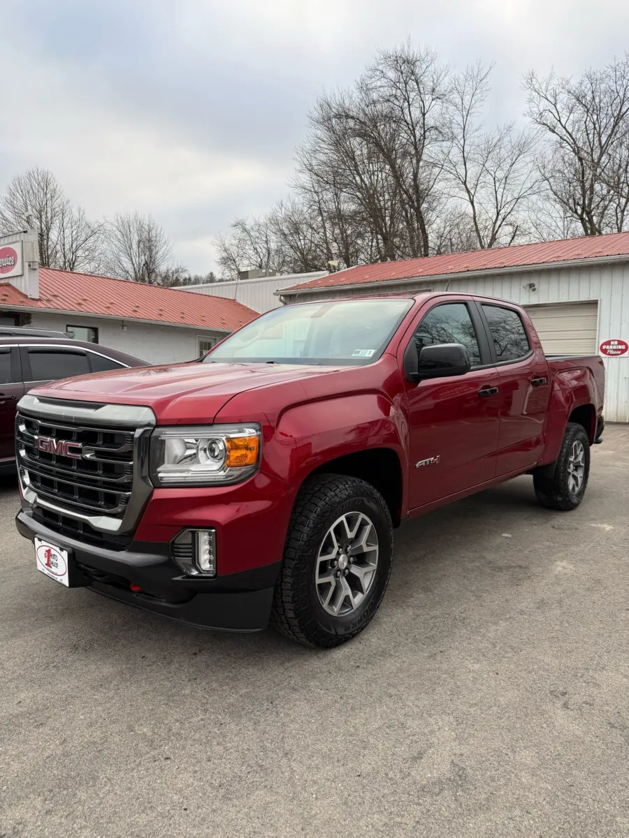 Red 2021 GMC Canyon 4WD Crew Cab AT4 for sale in Buckhannon, WV