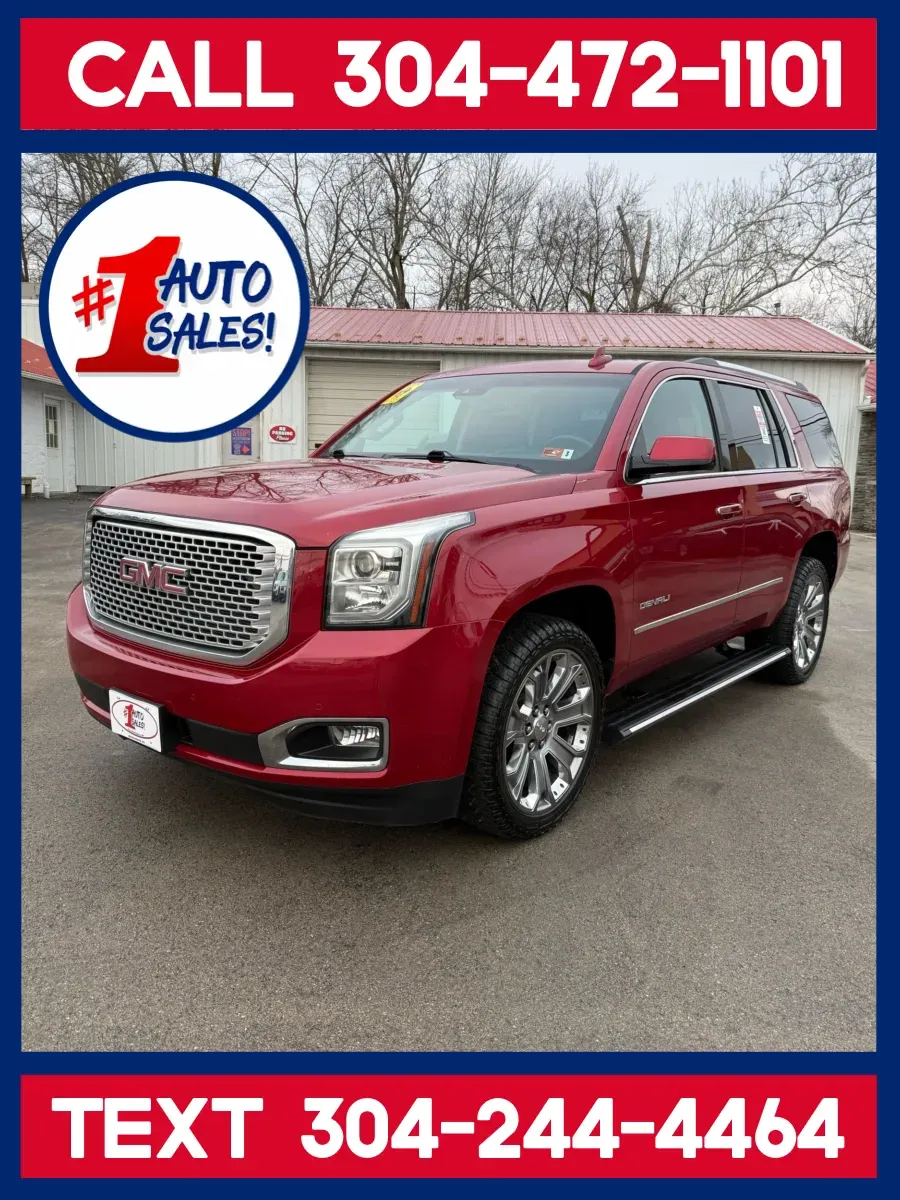 Red 2015 GMC Yukon Denali 4WD for sale in Buckhannon, WV