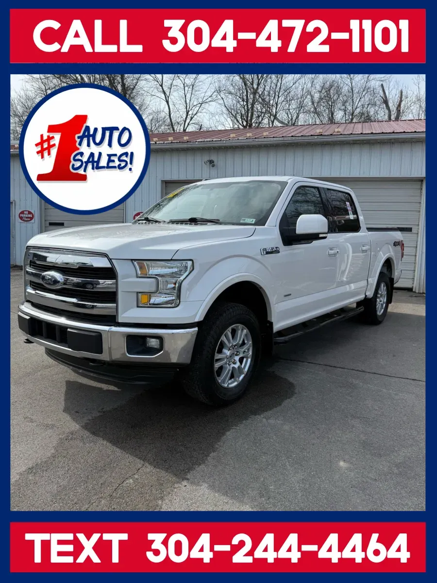 White 2016 Ford F-150 Lariat SuperCrew 4x4 for sale in Buckhannon, WV