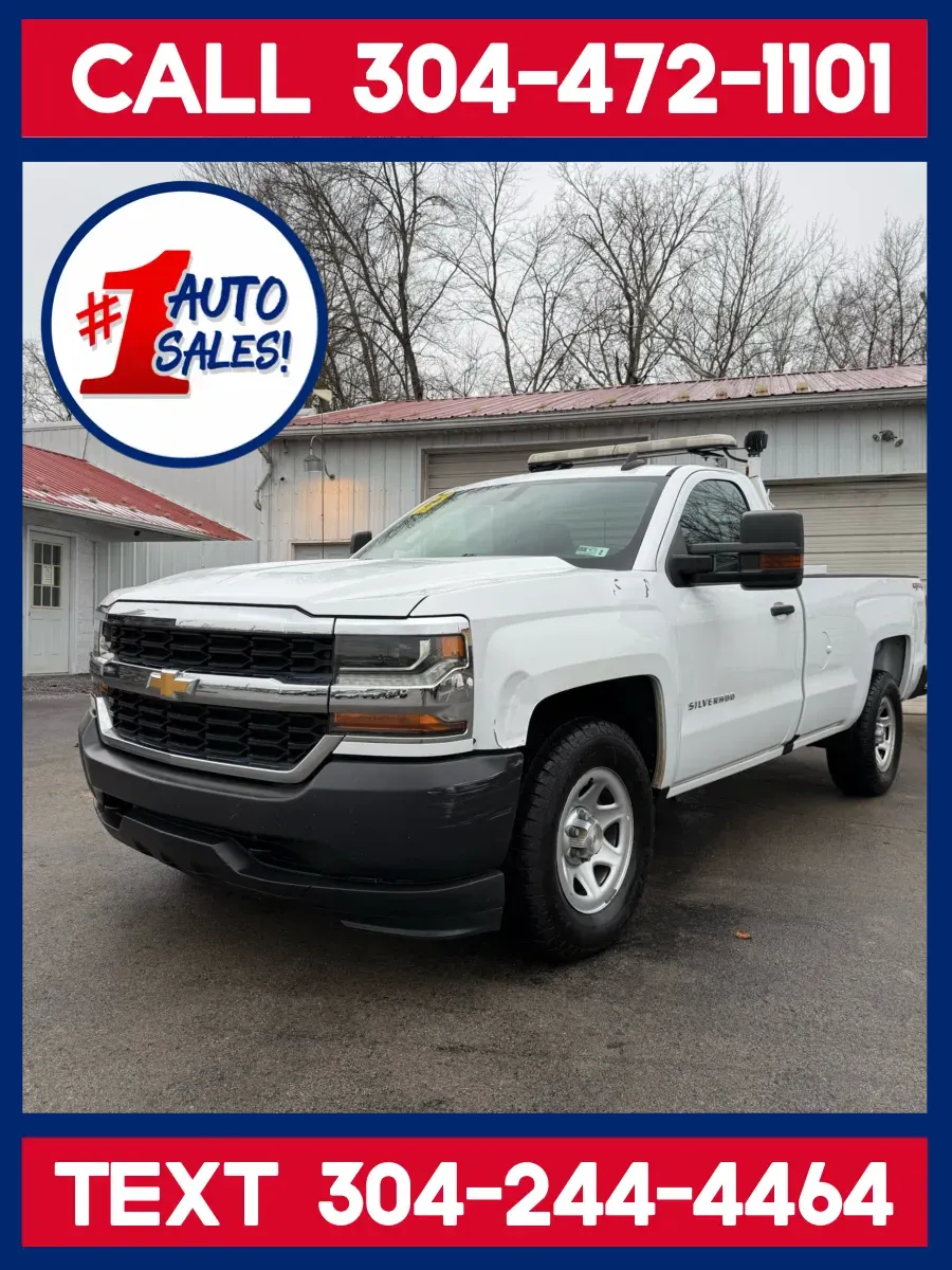White 2018 Chevrolet Silverado 1500 Regular Cab 4x4 for sale in Buckhannon, WV