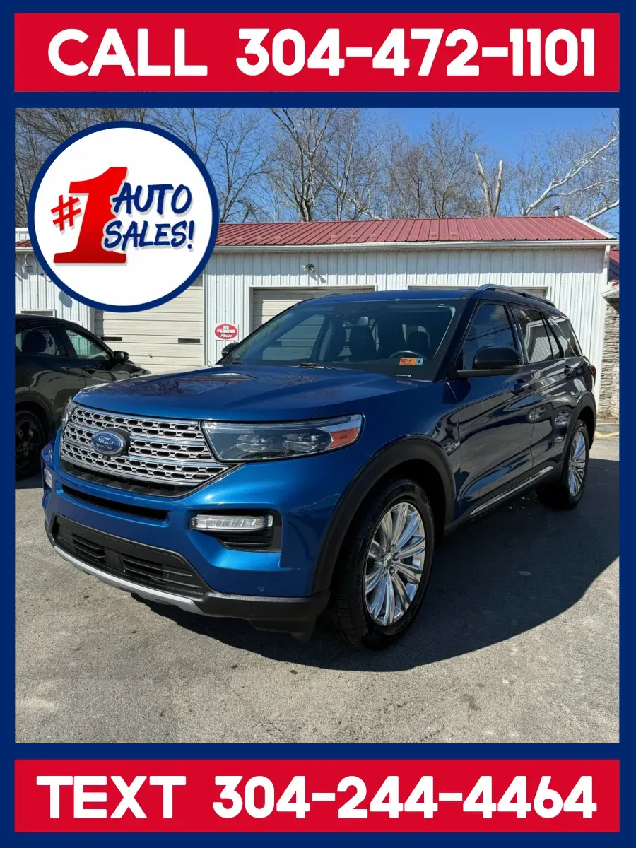 Blue 2021 Ford Explorer Limited 4X4 for sale in Buckhannon, WV