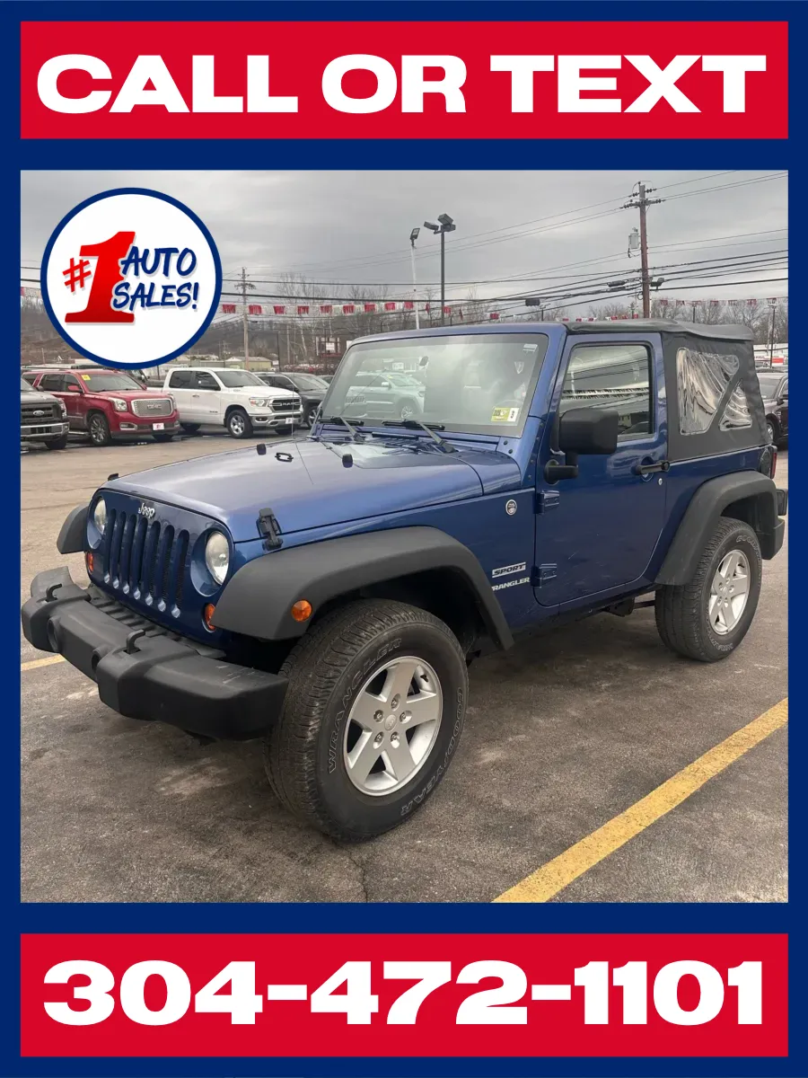 Blue 2010 Jeep Wrangler Sport 4X4 for sale in Buckhannon, WV