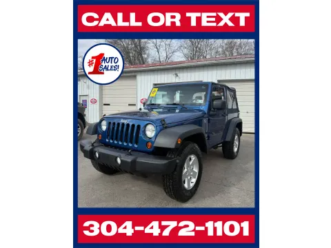 Blue 2010 Jeep Wrangler Sport 4X4 for sale in Buckhannon, WV