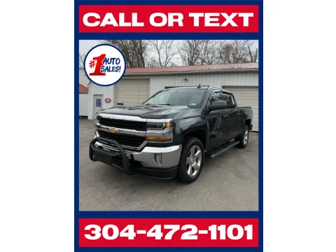 Black 2017 Chevrolet Silverado 1500 LT Crew Cab 4x4 for sale in Buckhannon, WV