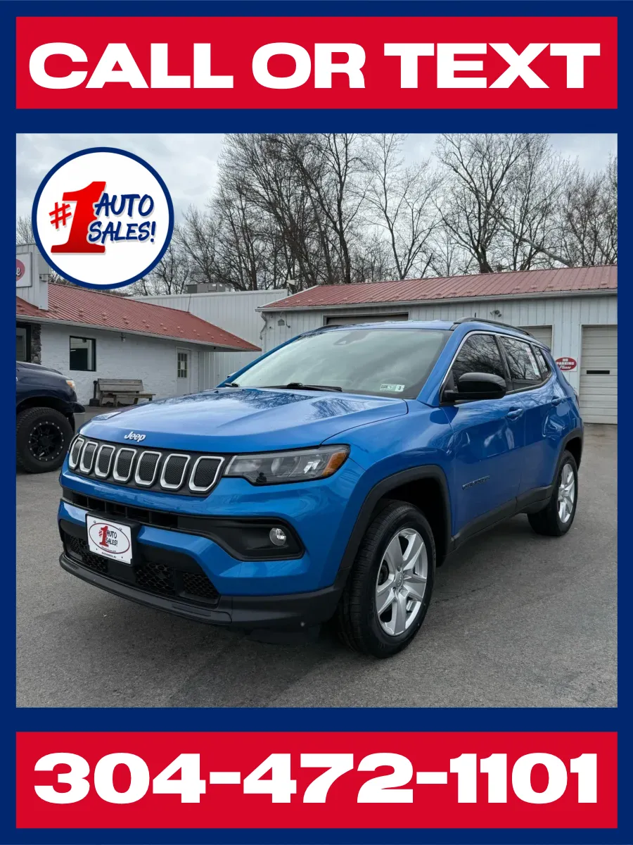 Blue 2022 Jeep Compass Latitude 4x4 for sale in Buckhannon, WV