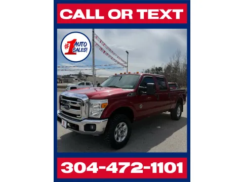 Red 2015 Ford F-250 XLT Crew Cab 4x4 Diesel for sale in Buckhannon, WV