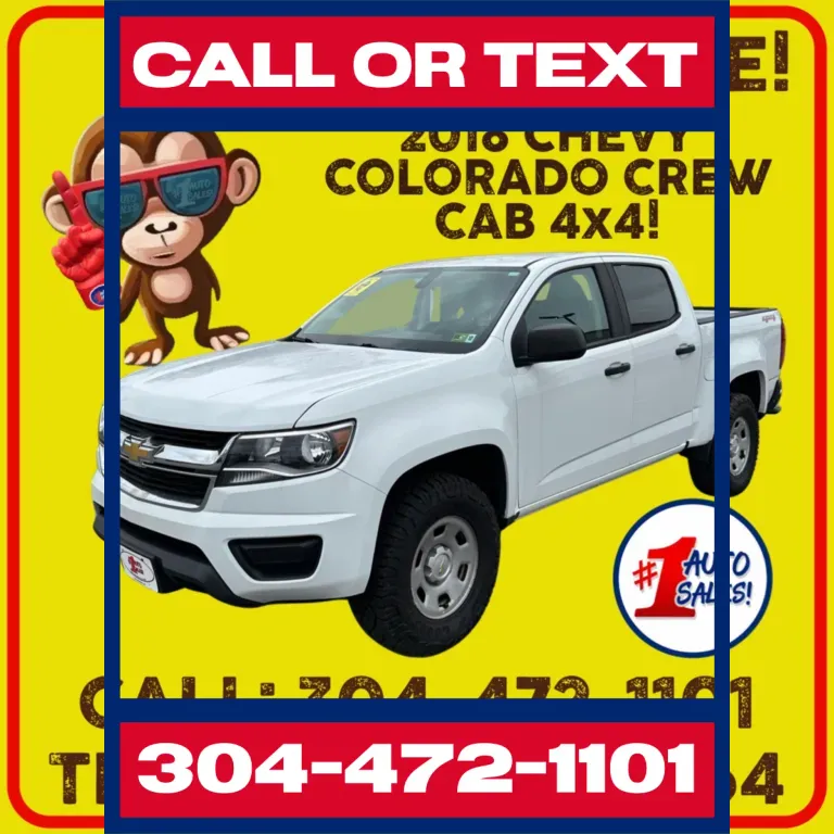 2018 Chevrolet Colorado Work Truck Crew Cab 4WD for sale in Buckhannon, WV