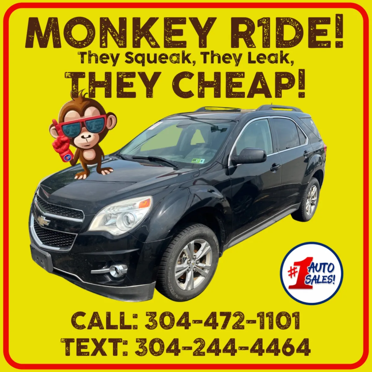 Black 2013 Chevrolet Equinox LT for sale in Buckhannon, WV