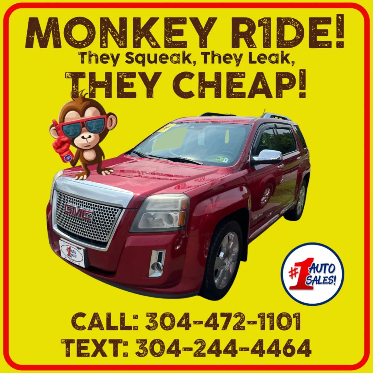 Red 2015 GMC Terrain Denali 4X4 for sale in Buckhannon, WV