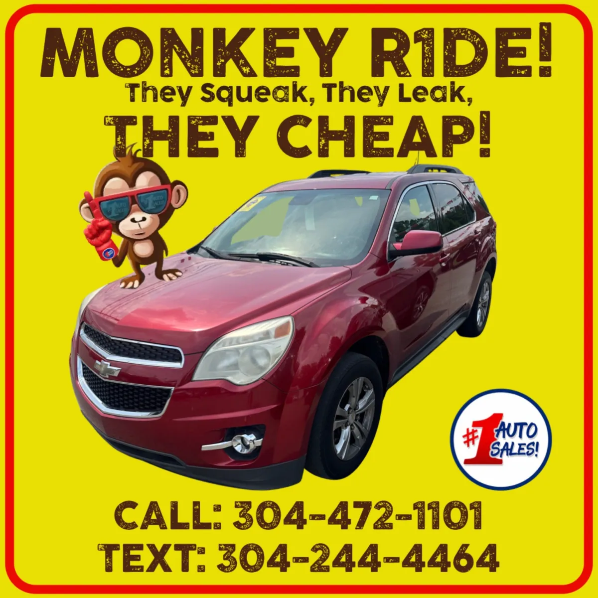 Red 2014 Chevrolet Equinox LT AWD for sale in Buckhannon, WV