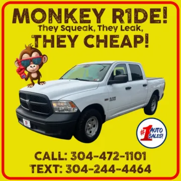 White 2017 Ram 1500 Tradesman Crew Cab 4x4 for sale in Buckhannon, WV