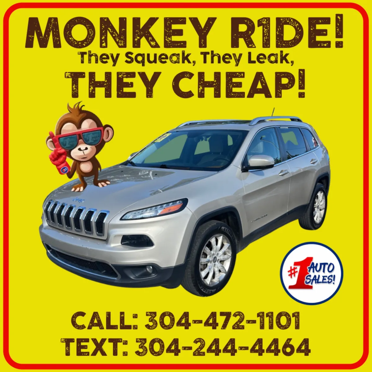 Green 2015 Jeep Cherokee Limited 4WD for sale in Buckhannon, WV