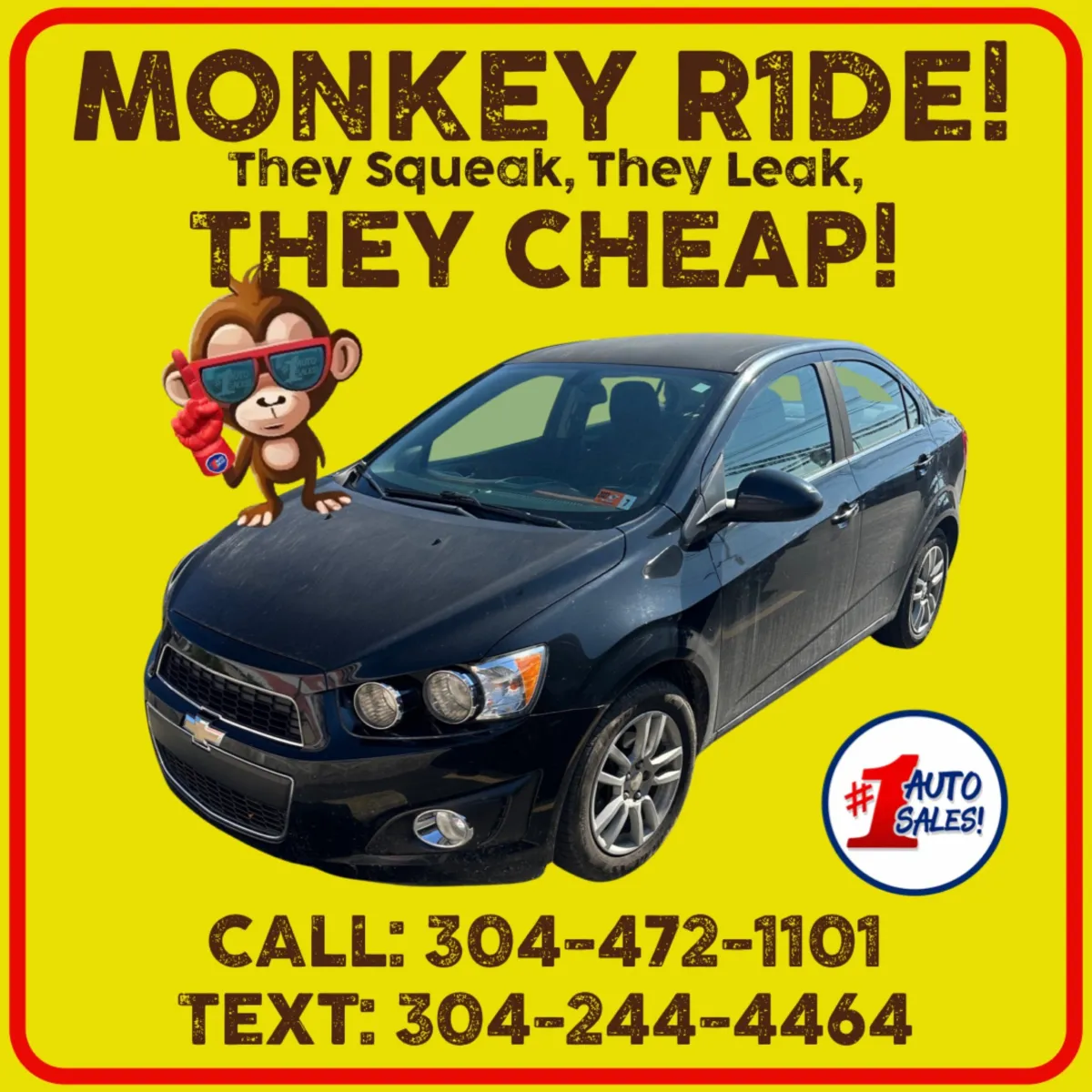 Black 2016 Chevrolet Sonic LT Auto for sale in Buckhannon, WV