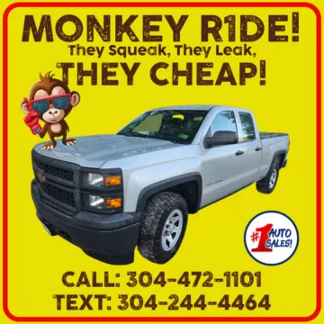 Silver 2014 Chevrolet Silverado 1500 Work Truck 4x4 for sale in Buckhannon, WV