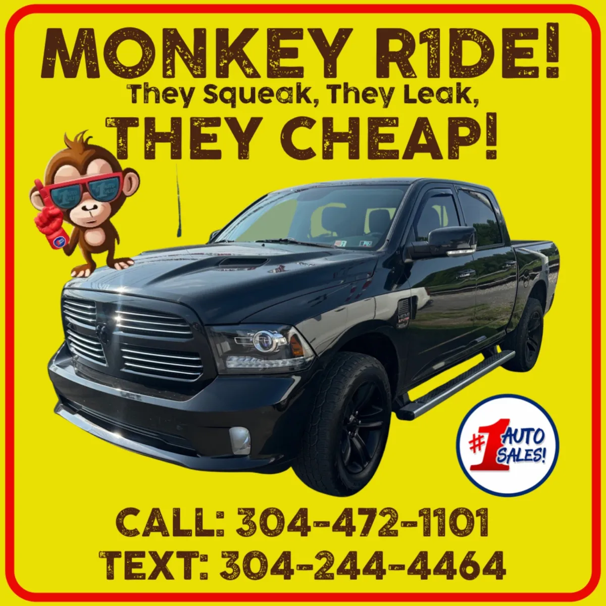 Black 2016 Ram 1500 Sport Crew Cab 4x4 for sale in Buckhannon, WV