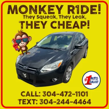 Black 2012 Ford Focus SEL Sedan for sale in Buckhannon, WV